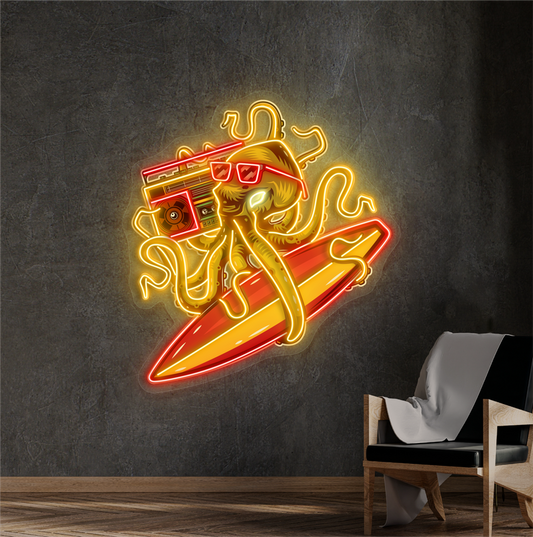 Enseigne néon LED Octo Vibe Artwork