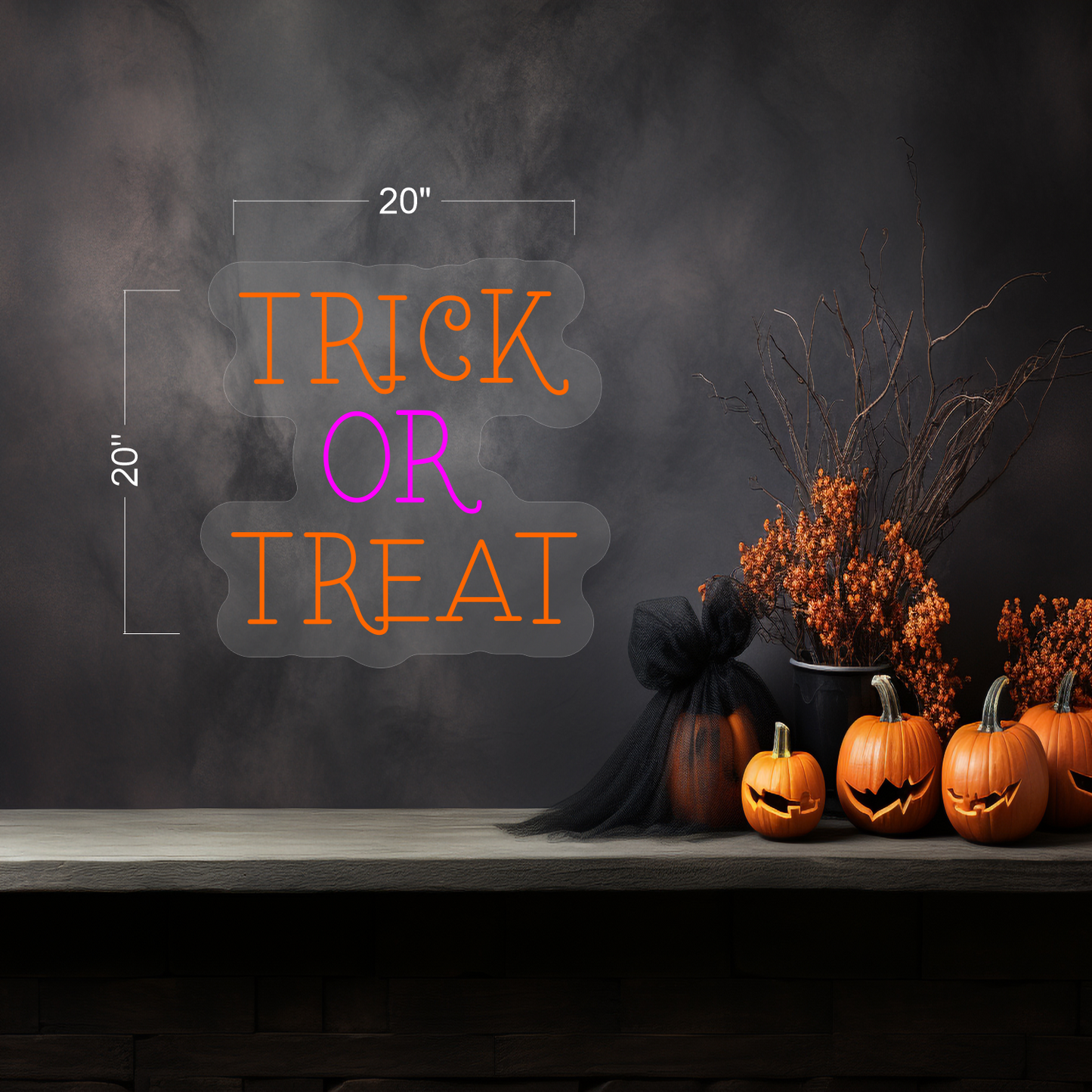 Enseigne néon LED Halloween