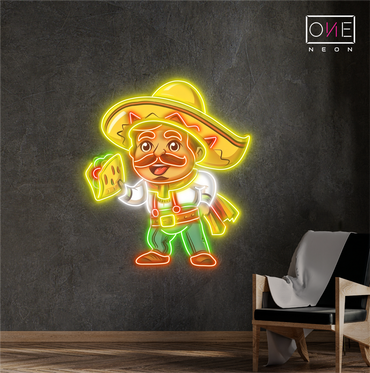 Enseigne lumineuse LED Néon "Taco Guy"
