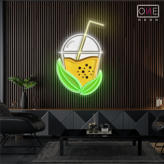 Enseigne lumineuse LED Boba Tea