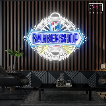 Enseigne Néon LED "Pole Barbershop Artwork"
