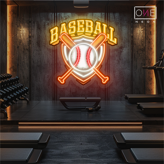 Enseigne Néon LED d'Œuvre d'Art d'Équipe de Baseball