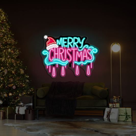 Enseigne néon LED Joyeux Noël