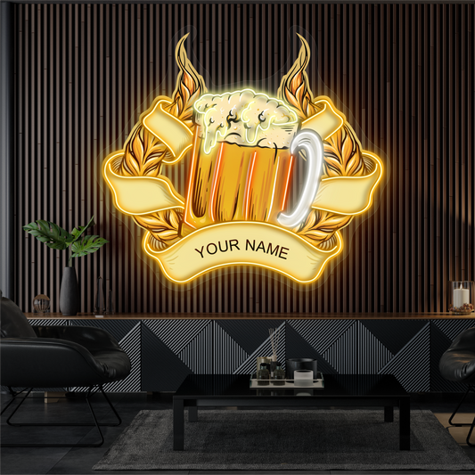 Enseigne néon LED Golden Ale