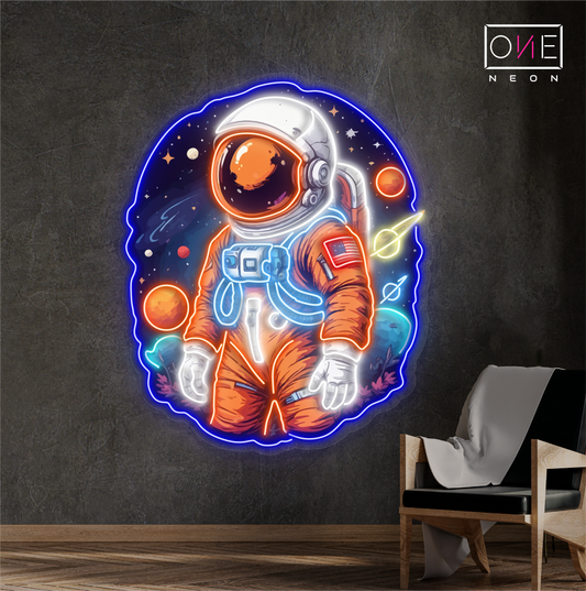 Enseigne LED néon décorative « Astral Voyager »