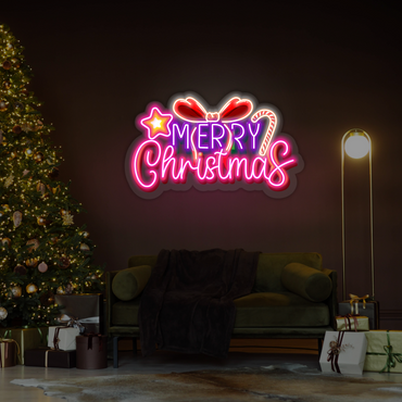 Enseigne néon LED Joyeux Noël