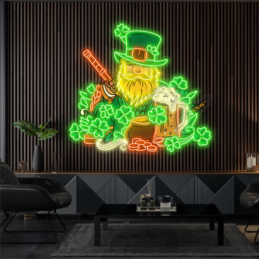Enseigne néon LED Lucky Brew