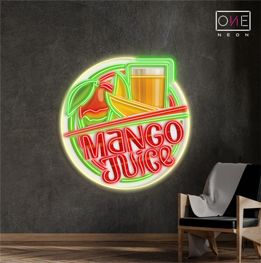 Enseigne LED néon décorative Jus de Mangue