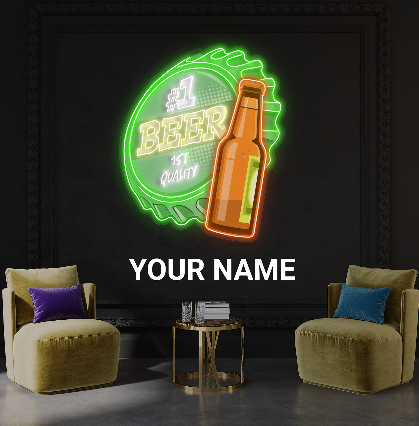 Enseigne néon LED Top Brew Artwork