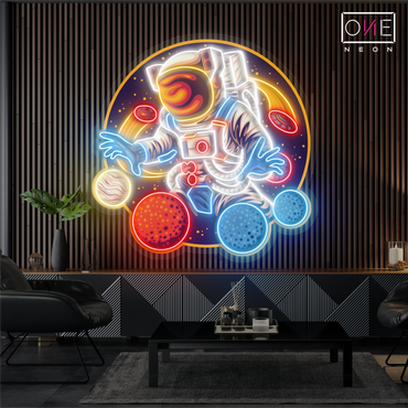 Enseigne néon LED Planet Juggler