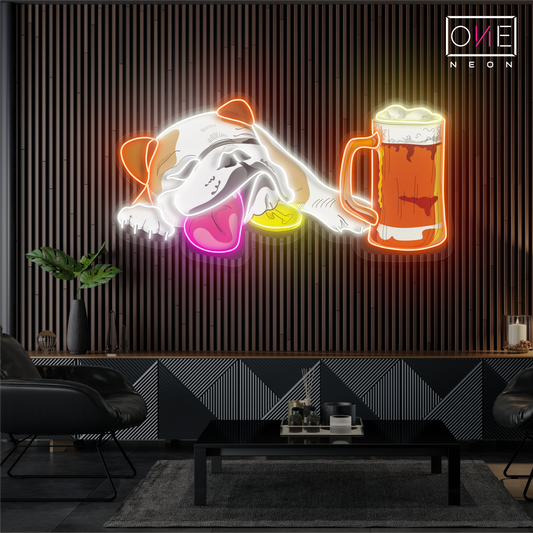 Enseigne néon LED Puppy Brew