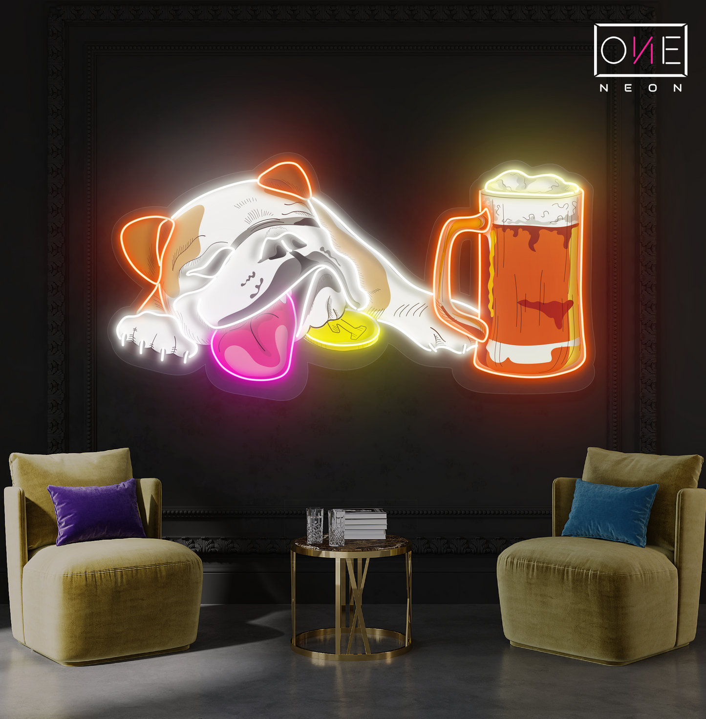 Enseigne néon LED Puppy Brew