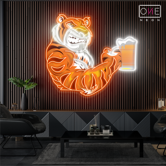Enseigne Néon LED Art Mural Tiger Beer