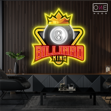 Enseigne LED néon 8 Billiard King