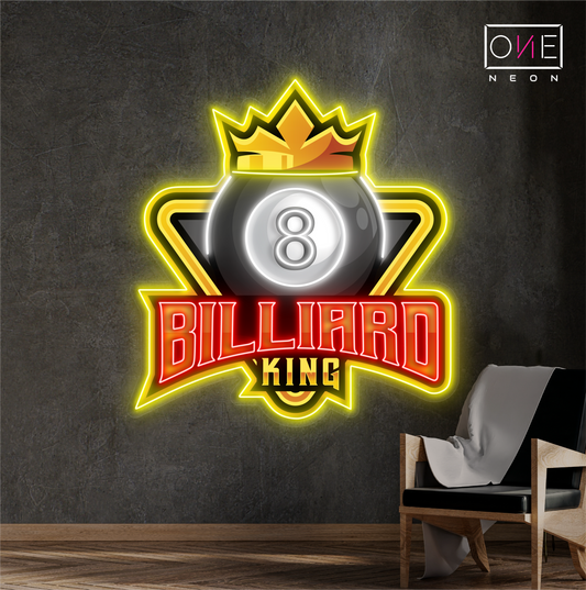 Enseigne LED néon 8 Billiard King