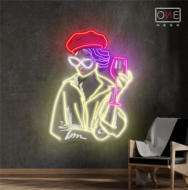 Enseigne néon LED Chic Sips Artwork