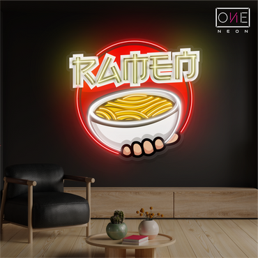 Enseigne néon LED bol de ramen