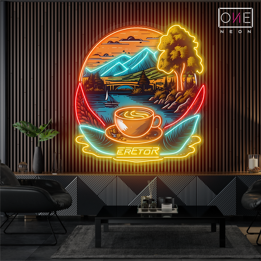 Enseigne lumineuse LED néon Art Café Mountain View