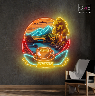 Enseigne lumineuse LED néon Art Café Mountain View