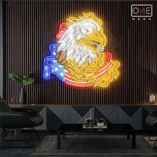 Enseigne néon LED "American Freedom Artwork"