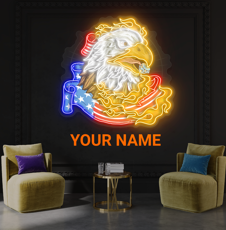 Enseigne néon LED "American Freedom Artwork"