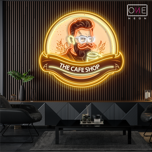 Enseigne LED néon décorative café hipster