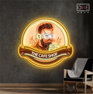 Enseigne LED néon décorative café hipster
