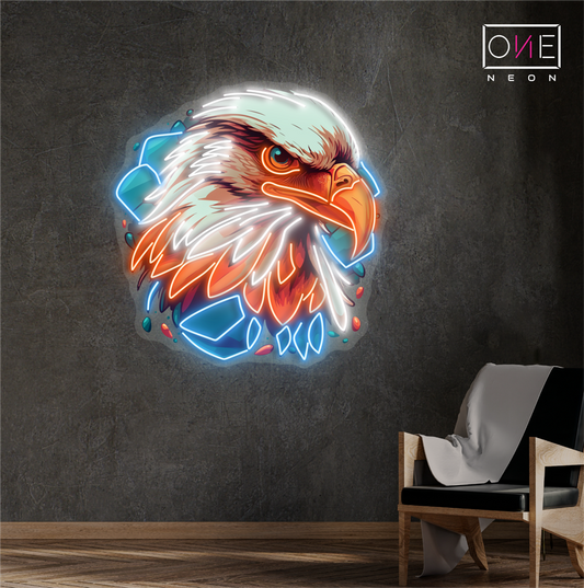 Enseigne néon LED "Le Regard de l'Aigle"