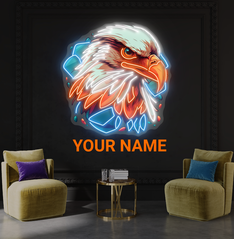 Enseigne néon LED "Le Regard de l'Aigle"