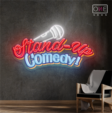 Enseigne LED néon pour œuvre d'art de stand-up comique