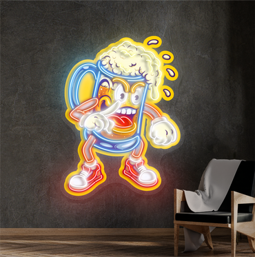 Enseigne Néon LED "Brew Brawler Artwork"