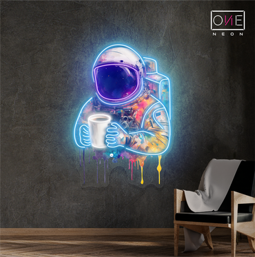 Enseigne néon LED murale Cosmic Coffee