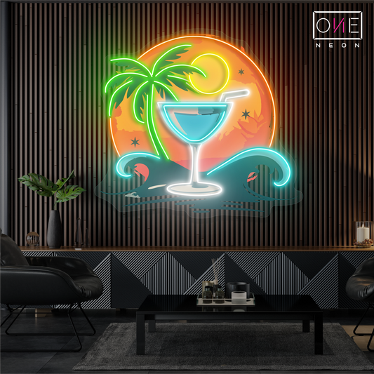 Enseigne Néon LED "Moonlight Margarita"