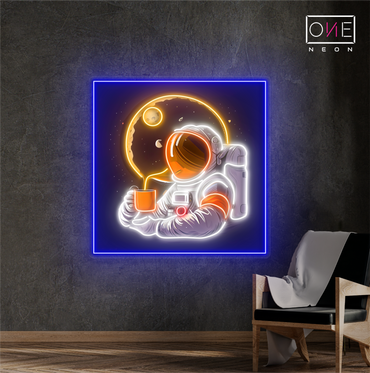 Enseigne néon LED artistique Moonlight Coffee