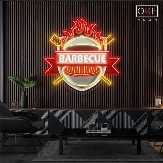 Enseigne néon LED "Barbecue"