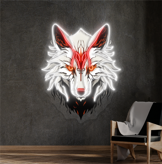 Enseigne Néon LED "Esprit du Loup"