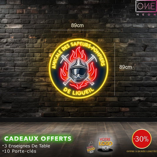 Amicale des Sapeurs-Pompiers | Enseigne LED Néon