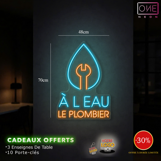 Le Plombier | Enseigne LED Néon