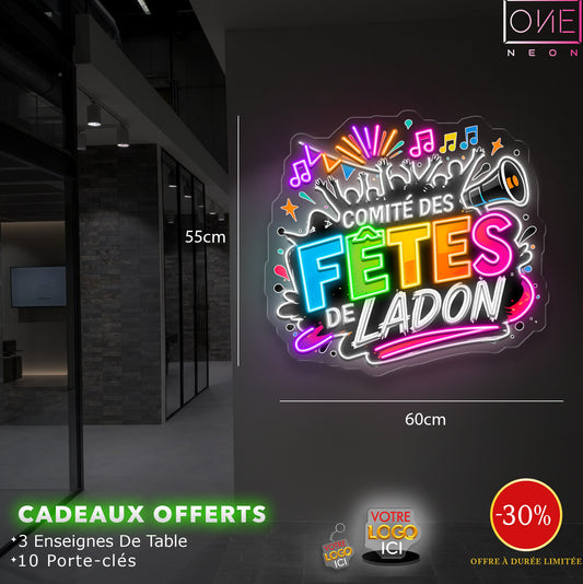 FÊTES DE LADON | Enseigne LED Néon