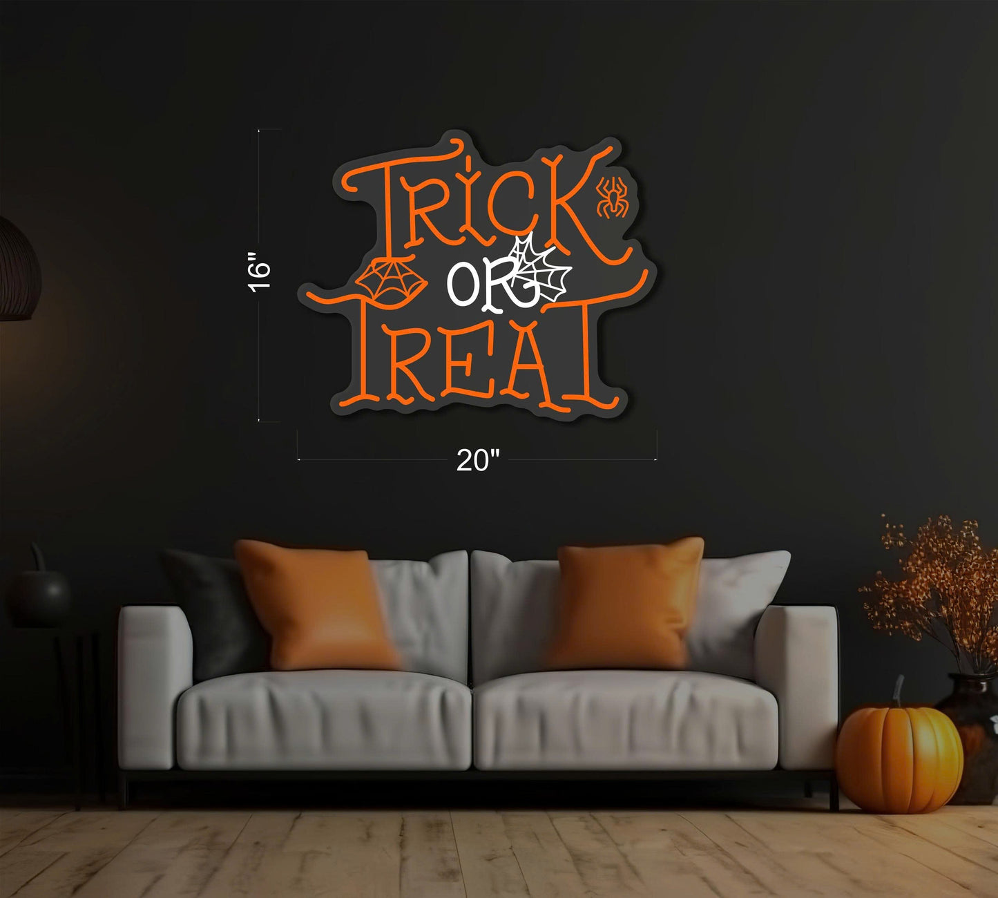 Enseigne LED Néon "Joyeux Halloween"