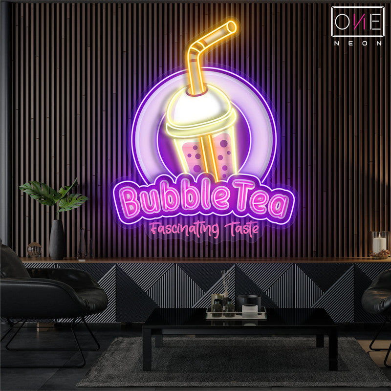Enseigne Néon LED "Bubble Tea"