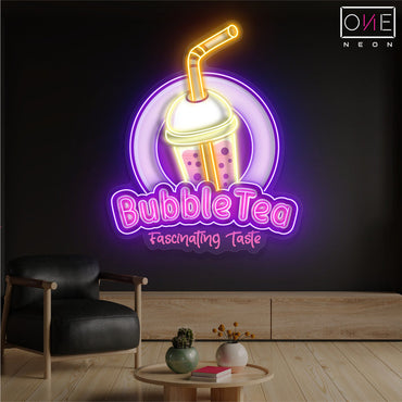 Enseigne Néon LED "Bubble Tea"