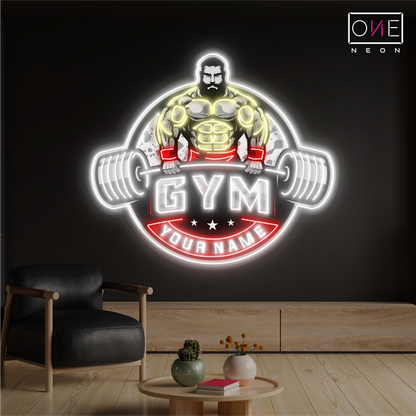 Enseigne néon LED pour salle de sport de musculation