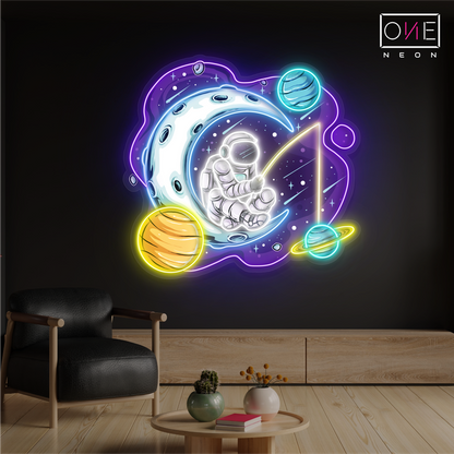 Enseigne néon LED "Cosmic Dreamer"