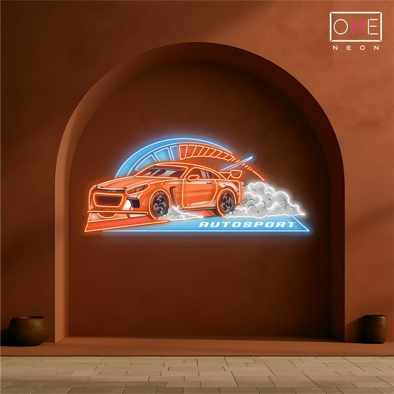 Enseigne néon LED murale « Speed Racer »