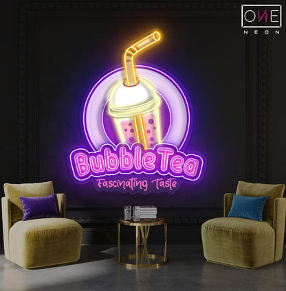 Enseigne Néon LED "Bubble Tea"