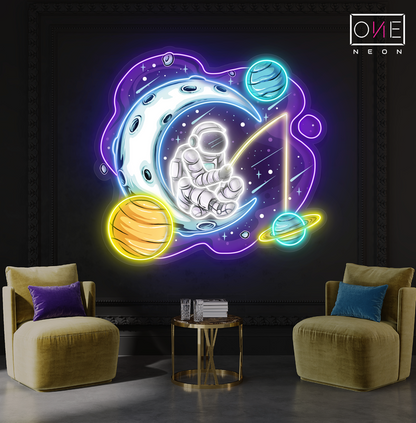 Enseigne néon LED "Cosmic Dreamer"