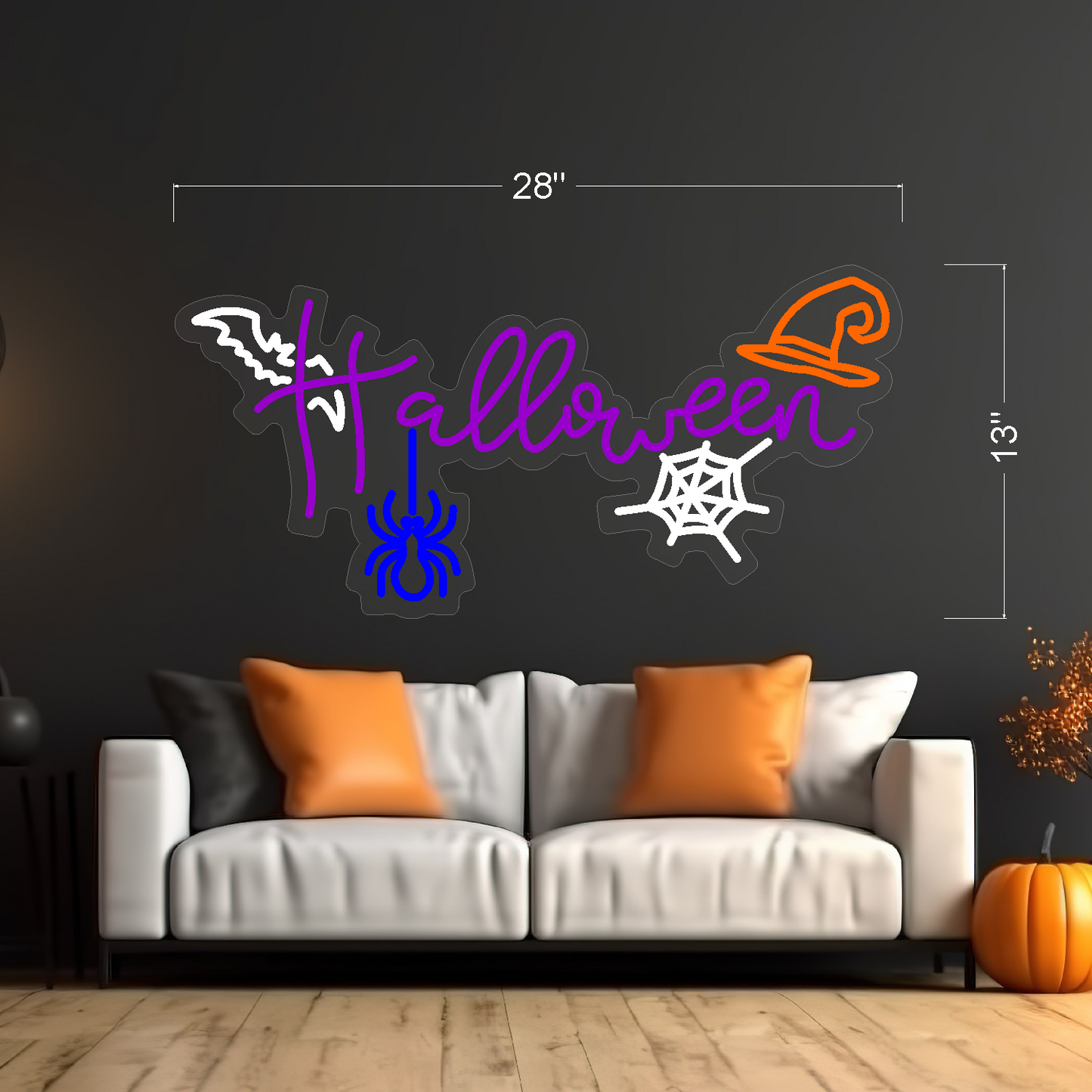 Enseigne néon LED Halloween