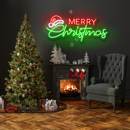 Enseigne néon LED Joyeux Noël