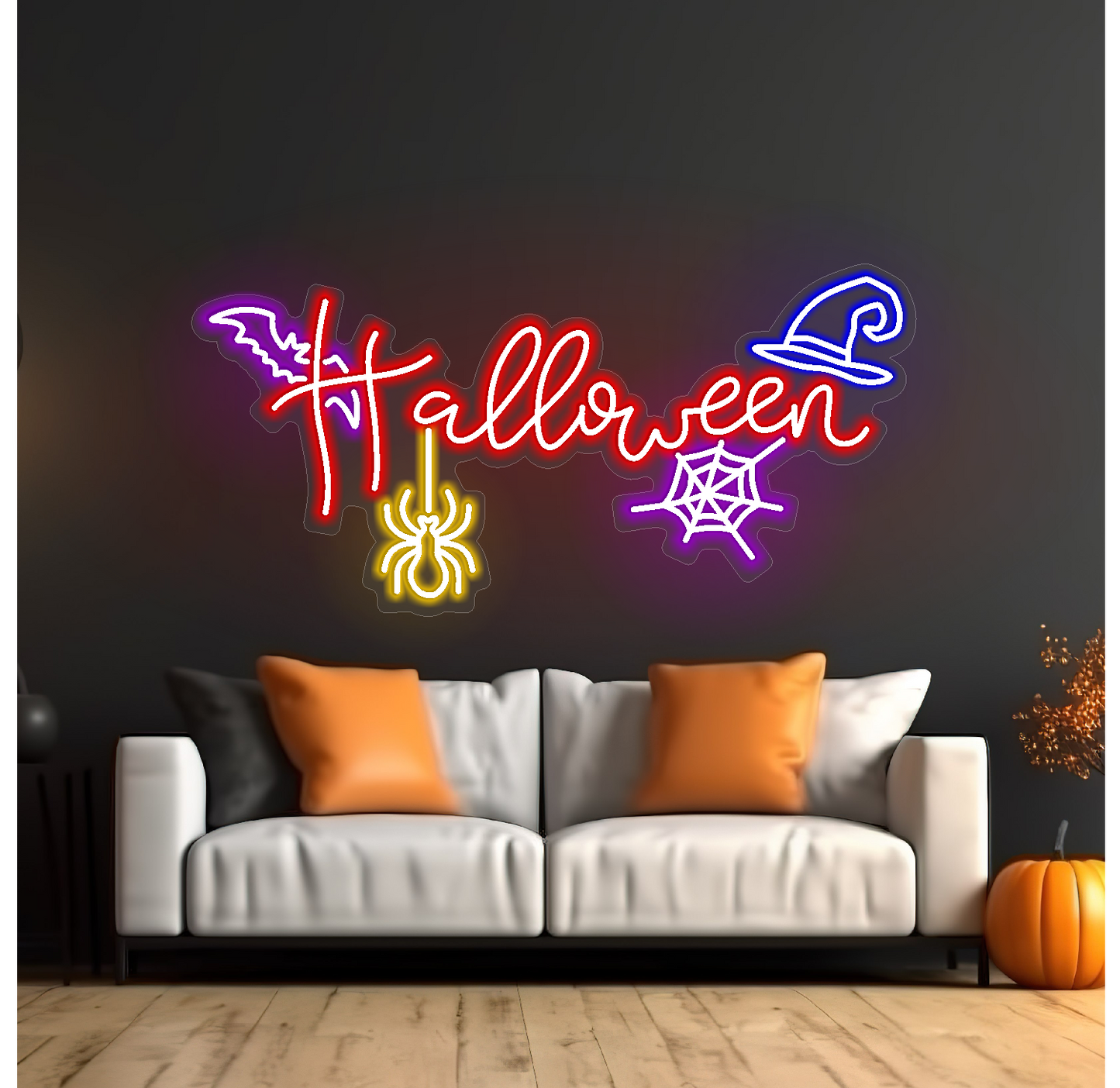 Enseigne néon LED Halloween